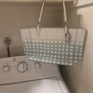 Coach Gingham Tote